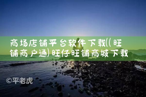 商场店铺平台软件下载|小蓝视频