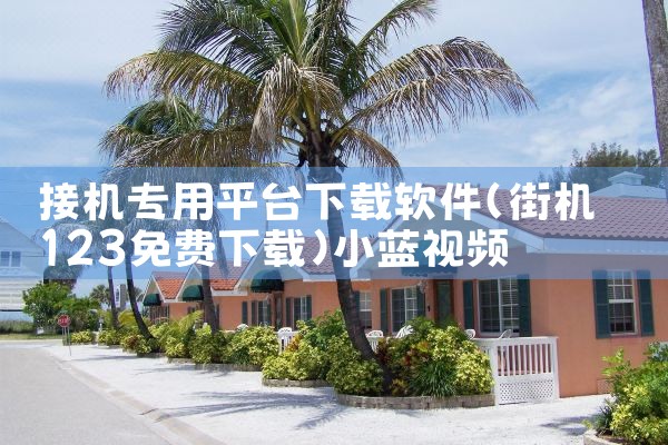 接机专用平台下载软件|小蓝视频